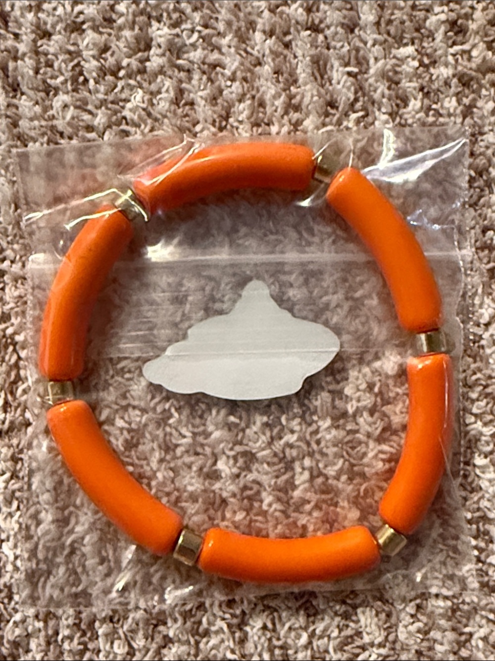 Orange Bead Stretch Bracelet - Women Accessories